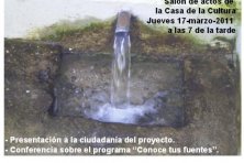 "Puntos de vida. Manantiales y fuentes cazalleras”